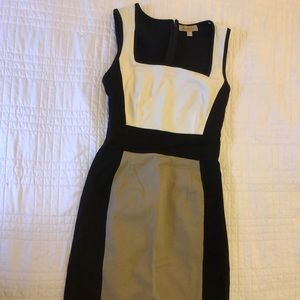 Slimming, Fitted Color Block Dress from BR